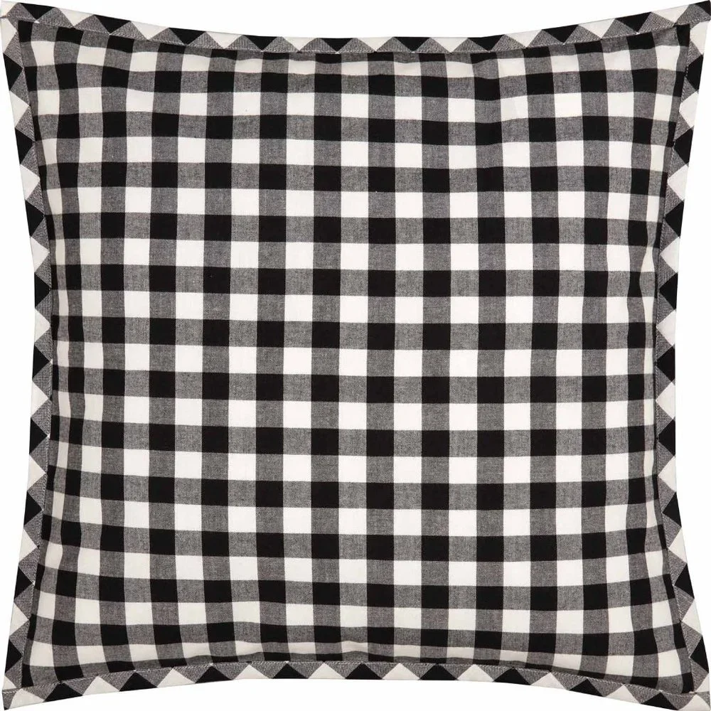 Check Modern Farmhouse Black Pillow Cover ONLY 20Lx20W